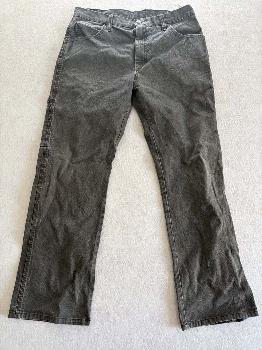 Genuine Dickies Carpenter Pants 32x30 Gray Work Jeans